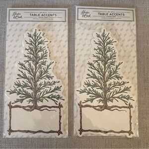 Table Accents by Hester & Cook - Christmas Place Cards - New - 2 sets of 12